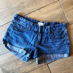 Aeropostale cuffed denim shorts